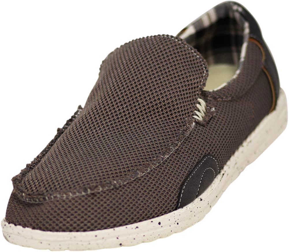 The Norty Brand - Norty Mens 8-13 Brown Slip-On Boat Shoes Prepack 15668
