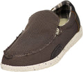 The Norty Brand - Norty Mens 8-13 Brown Slip-On Boat Shoes Prepack 15668