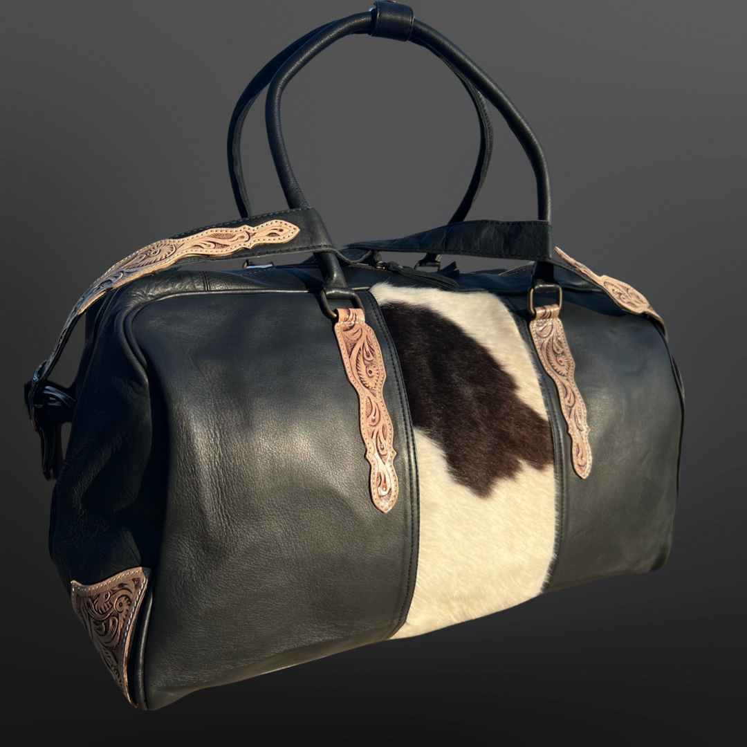 Westrian International - Western Tooled Leather Duffel Bag