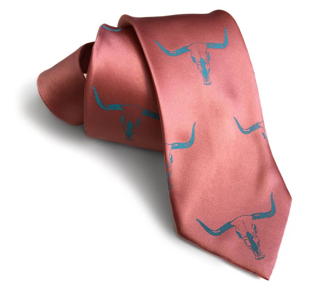 Cyberoptix Tie Lab - Longhorn Steer Skull Necktie