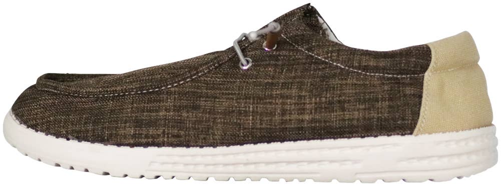 The Norty Brand - Norty Mens 8-13 Chocolate Laceup Boat Shoes Prepack