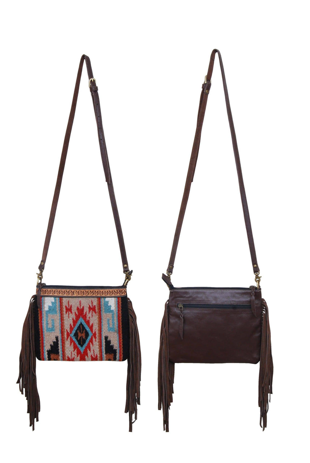 Rafter T Ranch Company - Tan Wool Crossbody Bag