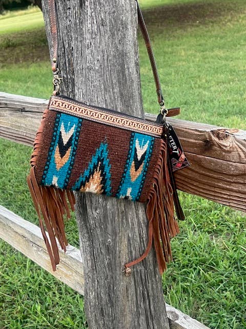 Rafter T Ranch Company - Blue Western Crossbody