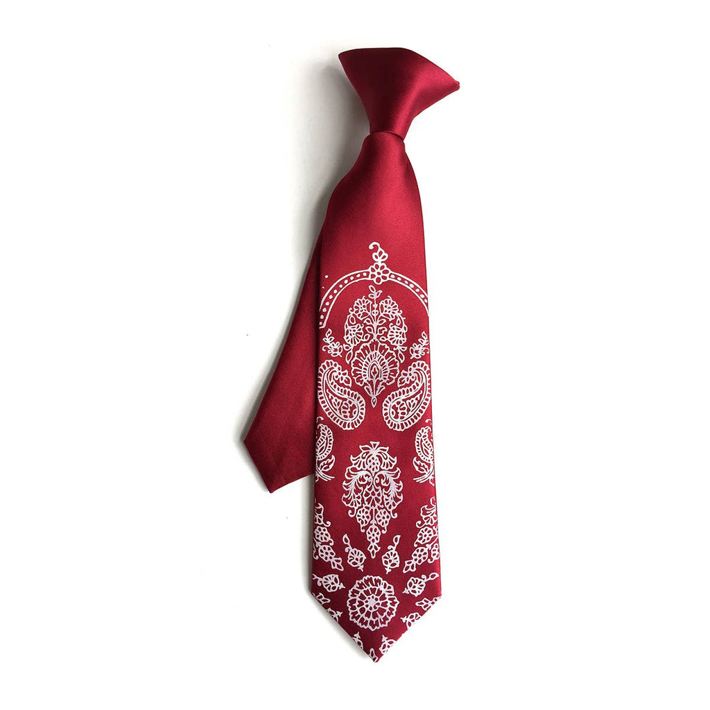 Cyberoptix Tie Lab - Bandana Print Necktie. Paisley Cowboy Tie.