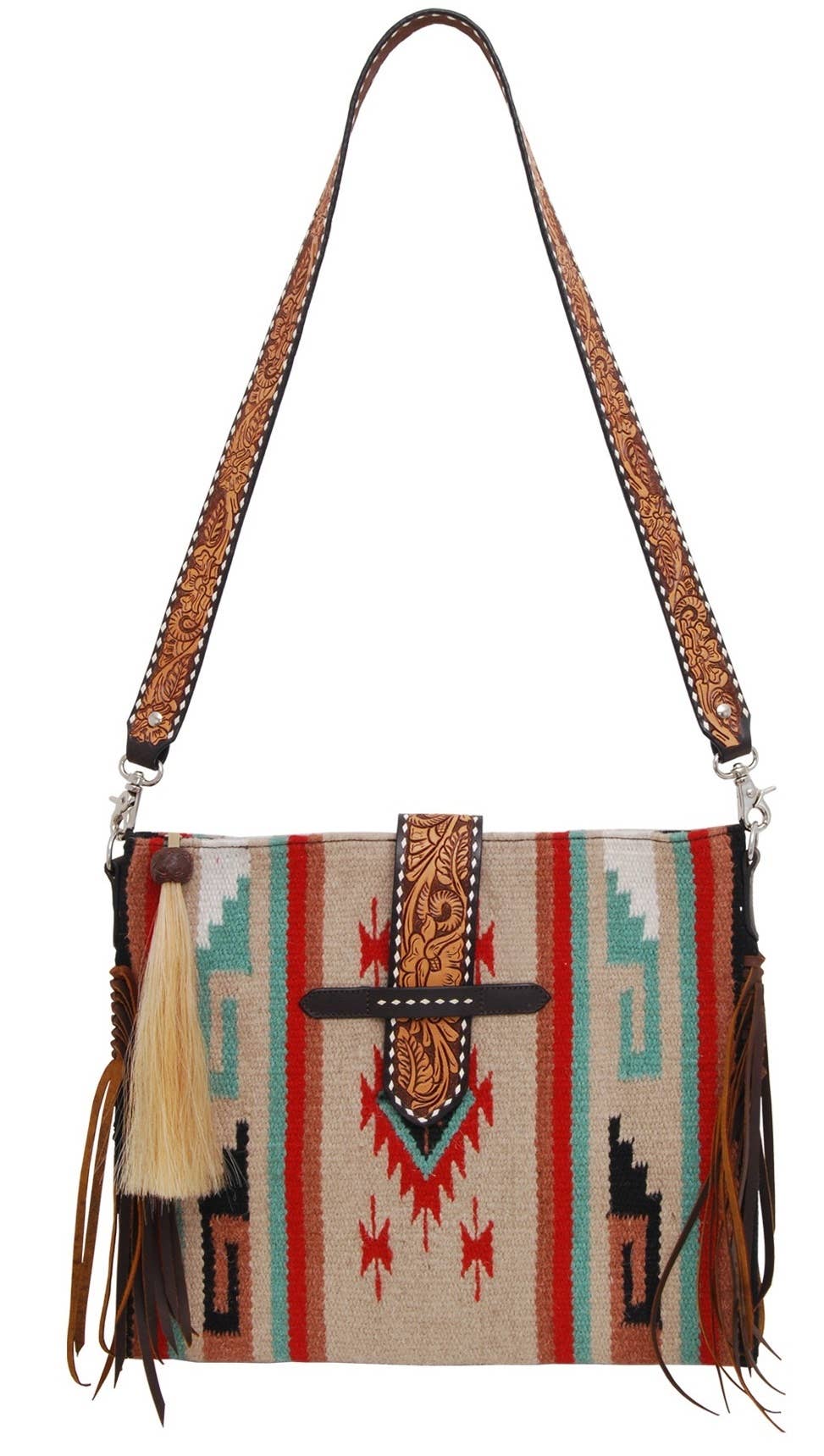 Rafter T Ranch Company - Western Belted Tote Handbag
