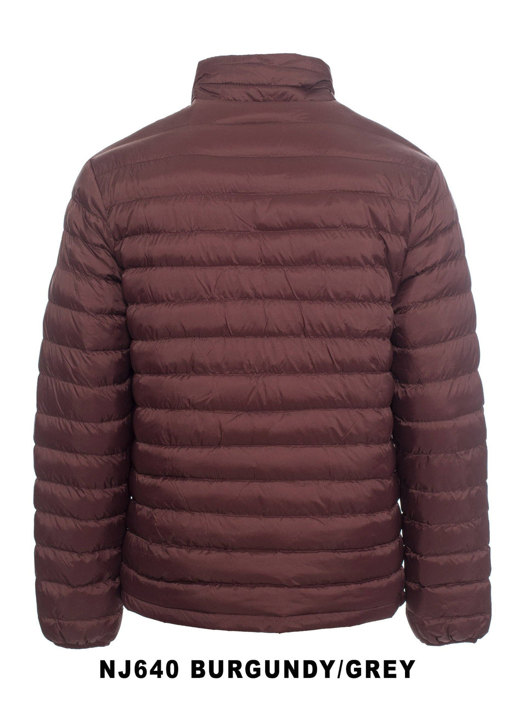 Rodeo Clothing - Men's Nylon Quilted Puffer Jacket -NJ640-Burgundy - XXL