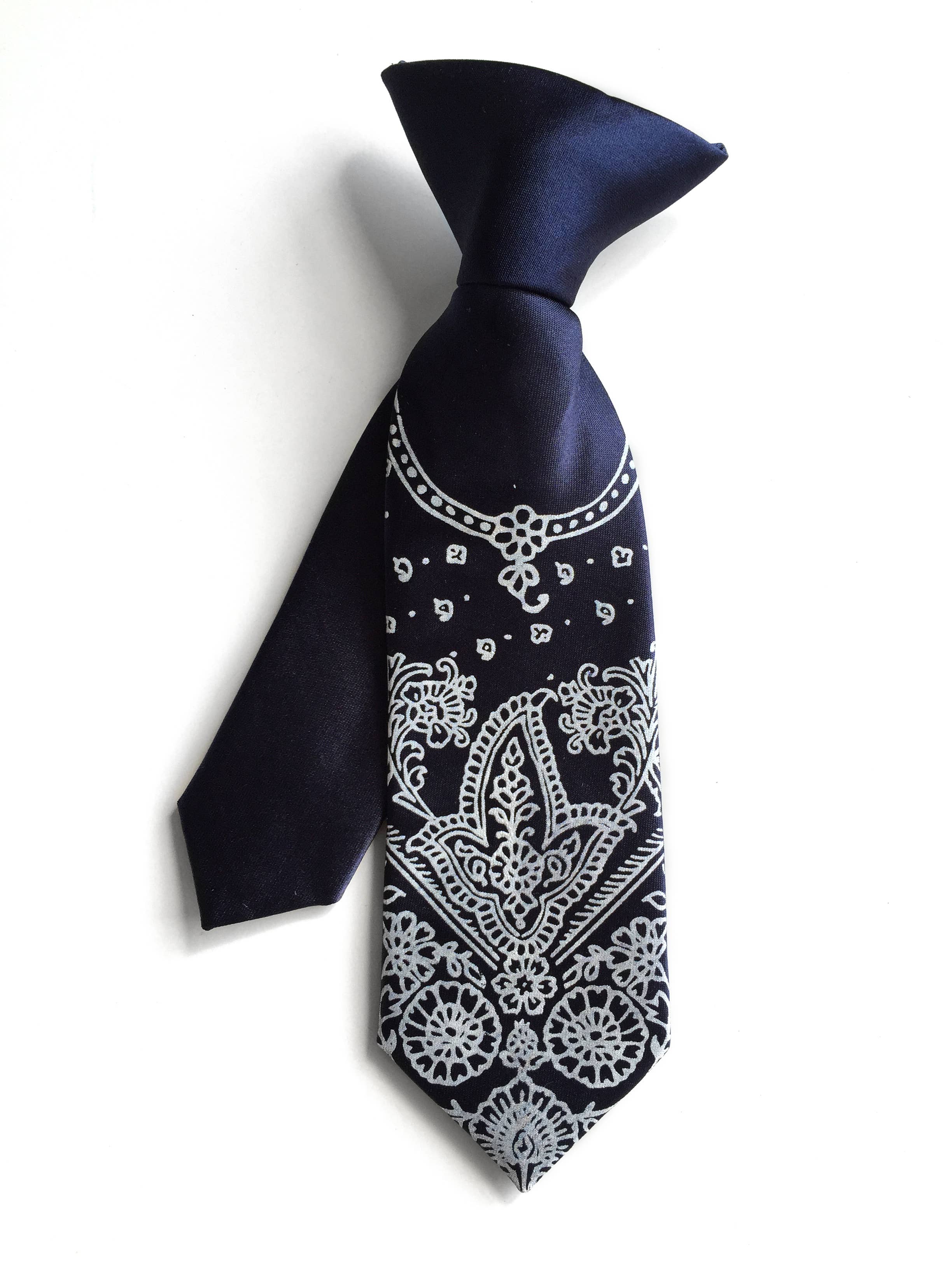 Cyberoptix Tie Lab - Bandana Print Necktie. Paisley Cowboy Tie.