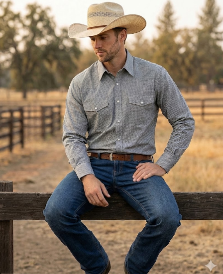 MontanaCo - Men's Western Snap Shirt with Stretch | Style ML-2609
