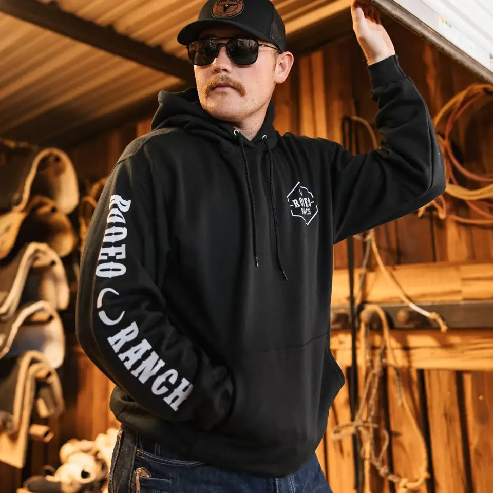 Rodeo Ranch - Rodeo Ranch Branding Logo Hoodie Sweatshirt - Black