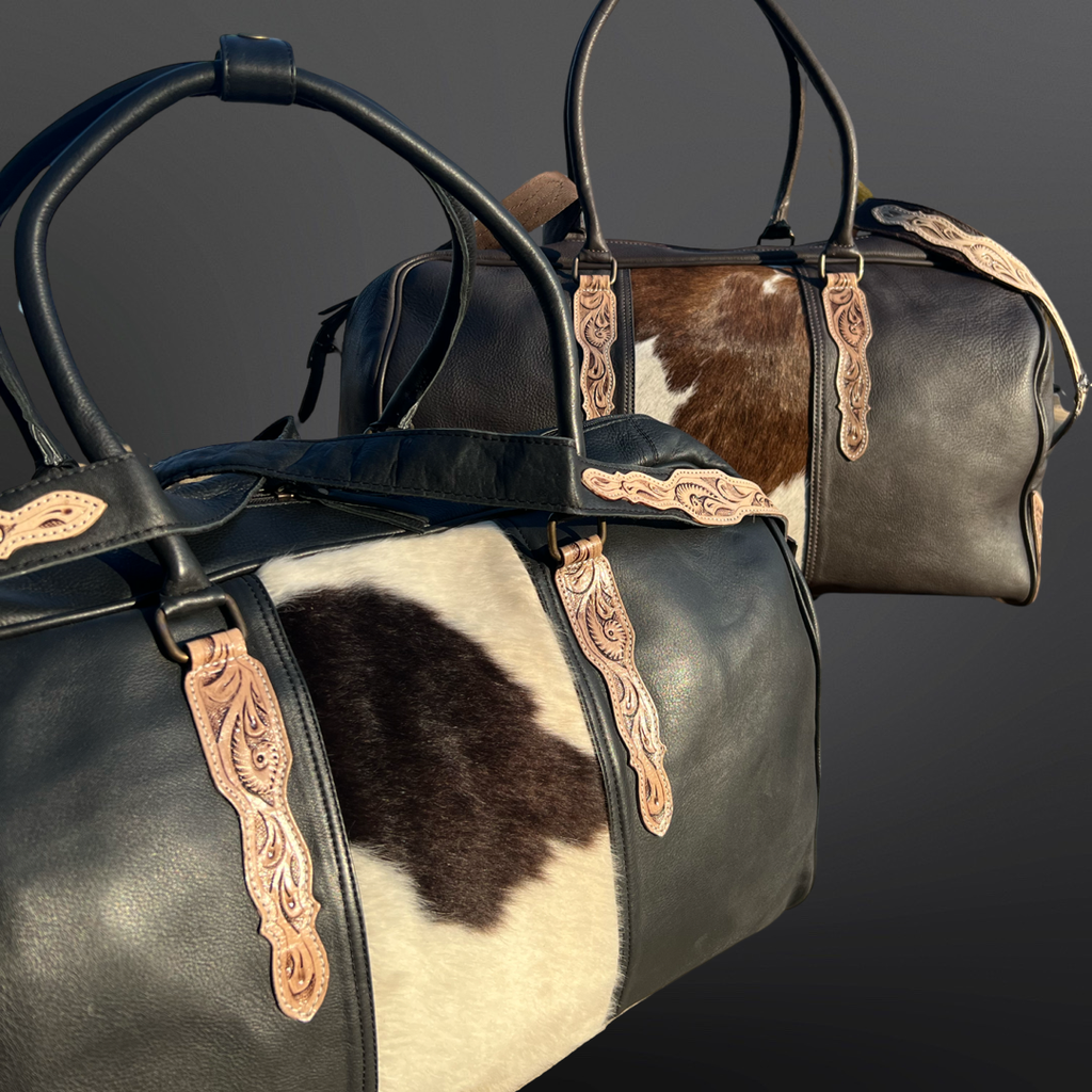 Westrian International - Western Tooled Leather Duffel Bag