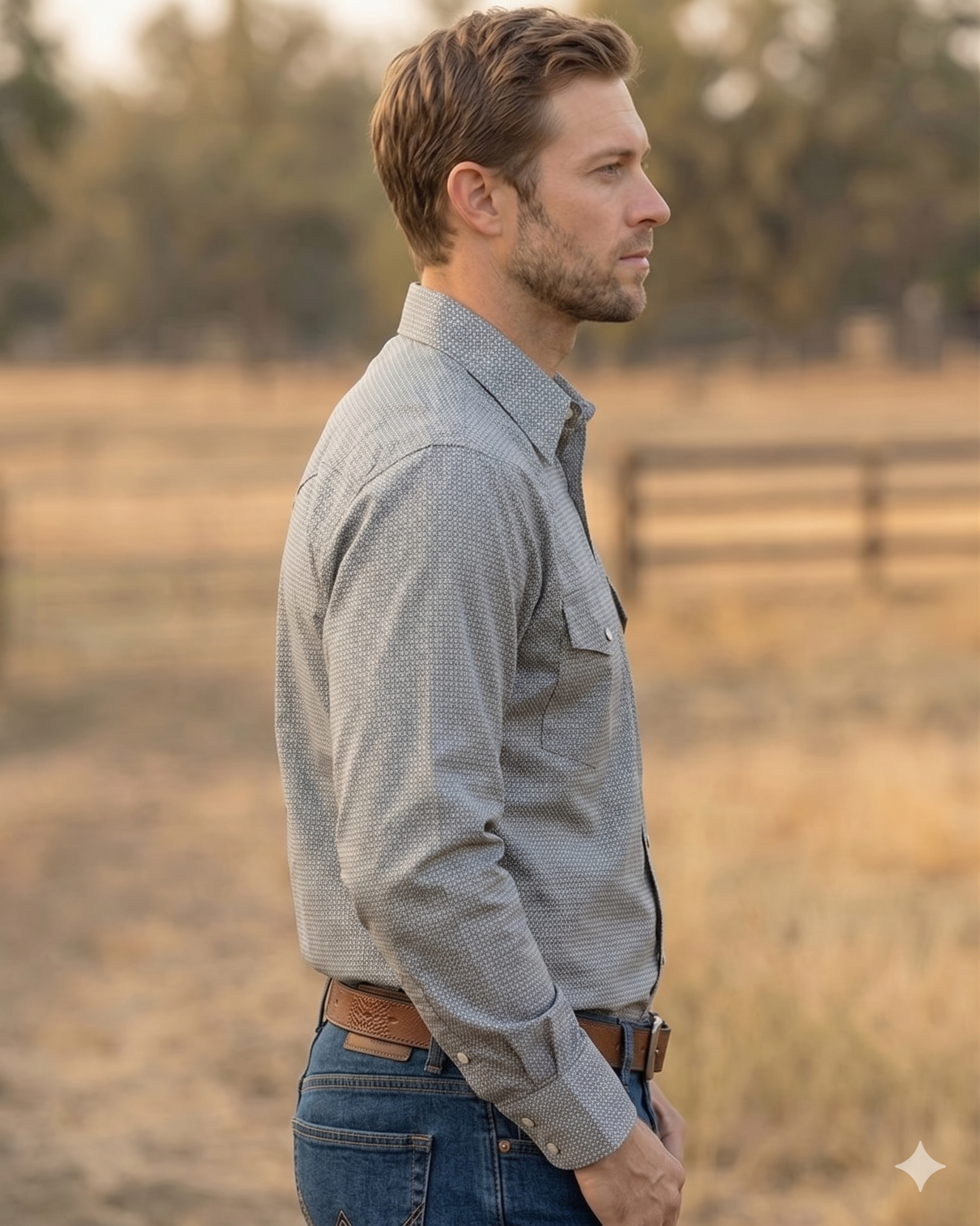 MontanaCo - Men's Western Snap Shirt with Stretch | Style ML-2609