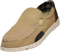 The Norty Brand - Norty Mens 8-13 Tan Slip-On Boat Shoes Prepack
