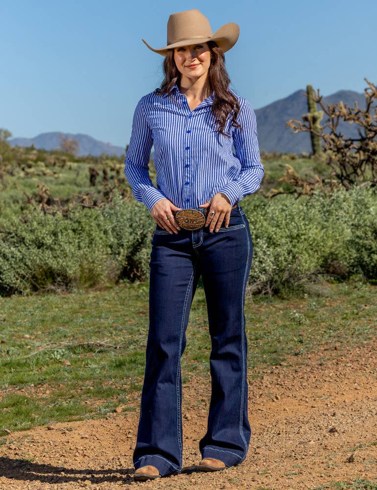 Cowgirl Tuff Co. / B. Tuff Jeans - Swirl BootStitch Trouser