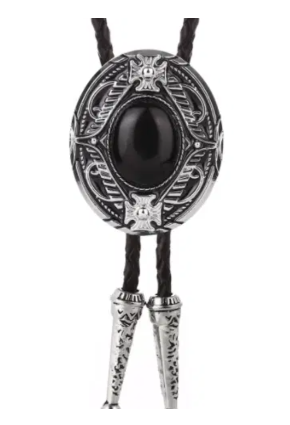 SimpleNGreat - Turquoise Western Cowboy Bolo Tie Necklace