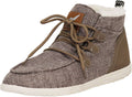 The Norty Brand - Norty Mens 8-13 Khaki Hi-Top Boat Shoes Prepack