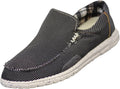 The Norty Brand - Norty Mens 8-13 Black Slip-On Boat Shoe 15659 Prepack