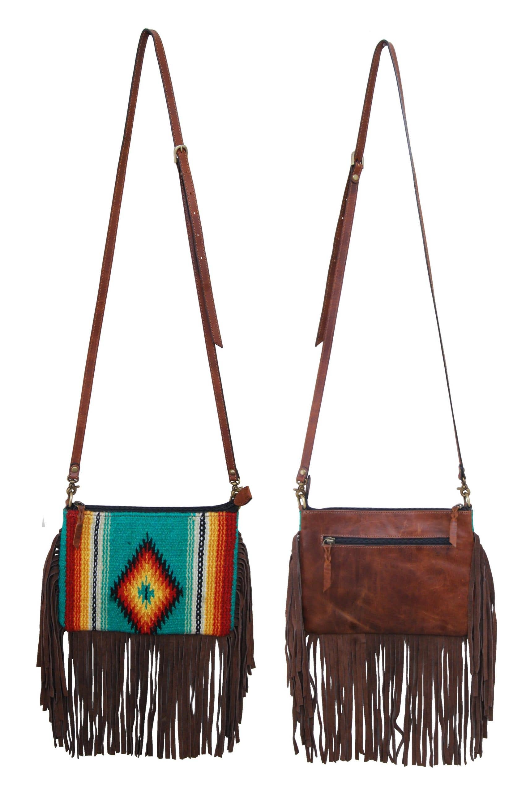 Rafter T Ranch Company - Green Serape Crossbody Bag