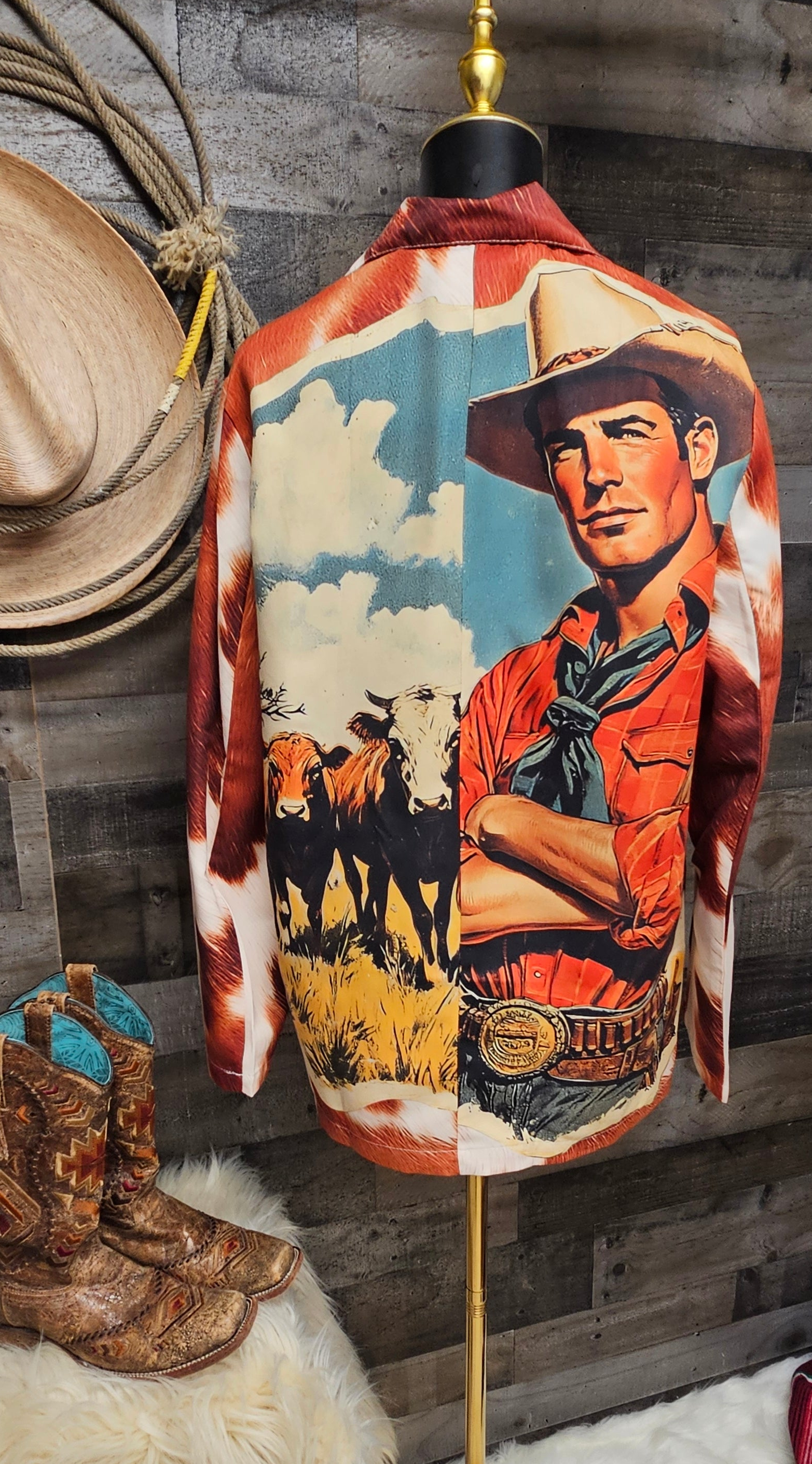 BAHA RANCH WESTERN WEAR - Cattle Rancher Western Blazer Women's Blazer