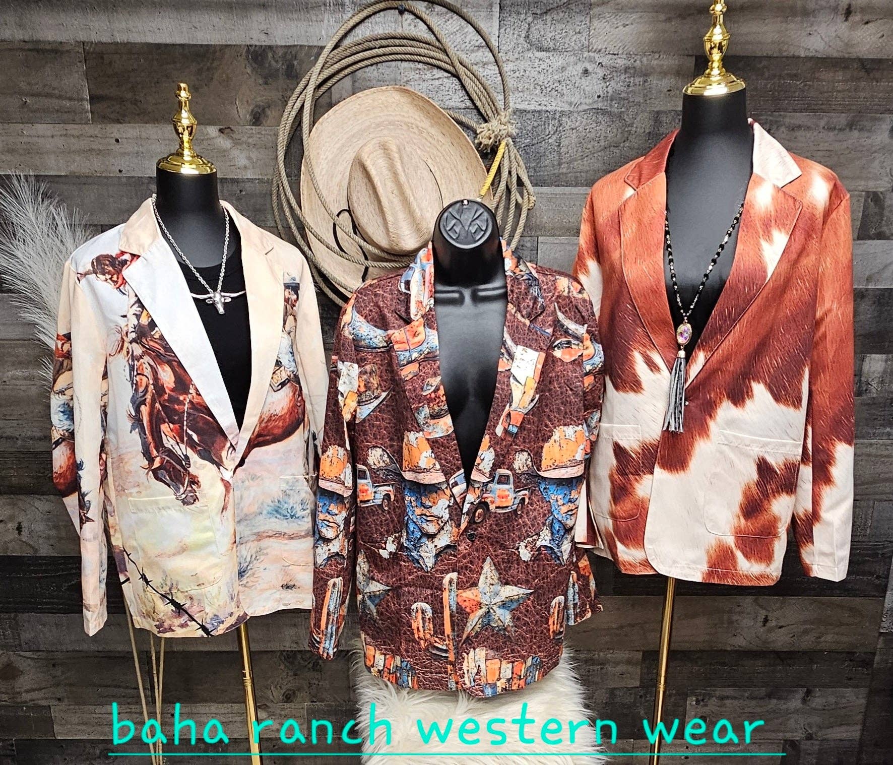 BAHA RANCH WESTERN WEAR - Cattle Rancher Western Blazer Women's Blazer