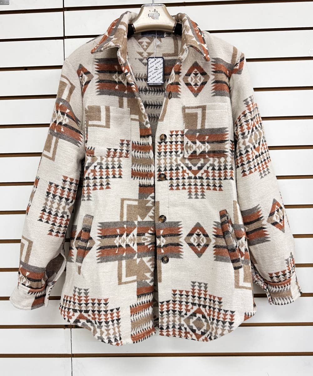 DESHENG ENTERPRISE -  WESTERN AZTEC PATTERN JACKET