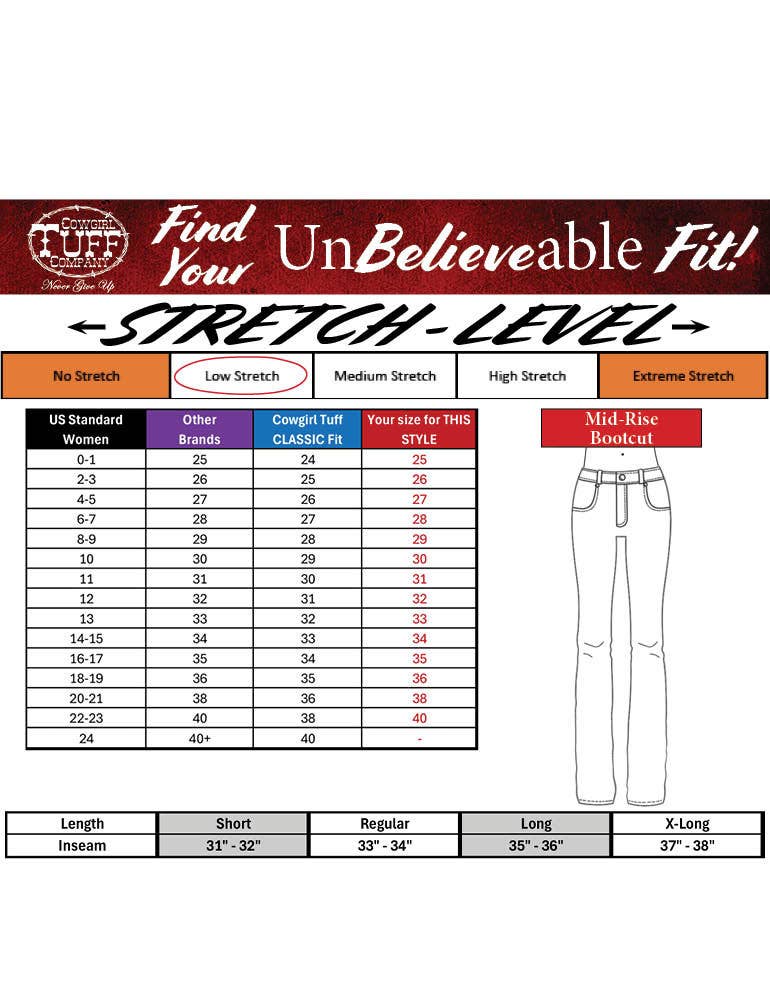 Cowgirl Tuff Co. / B. Tuff Jeans - Whip It Good Again