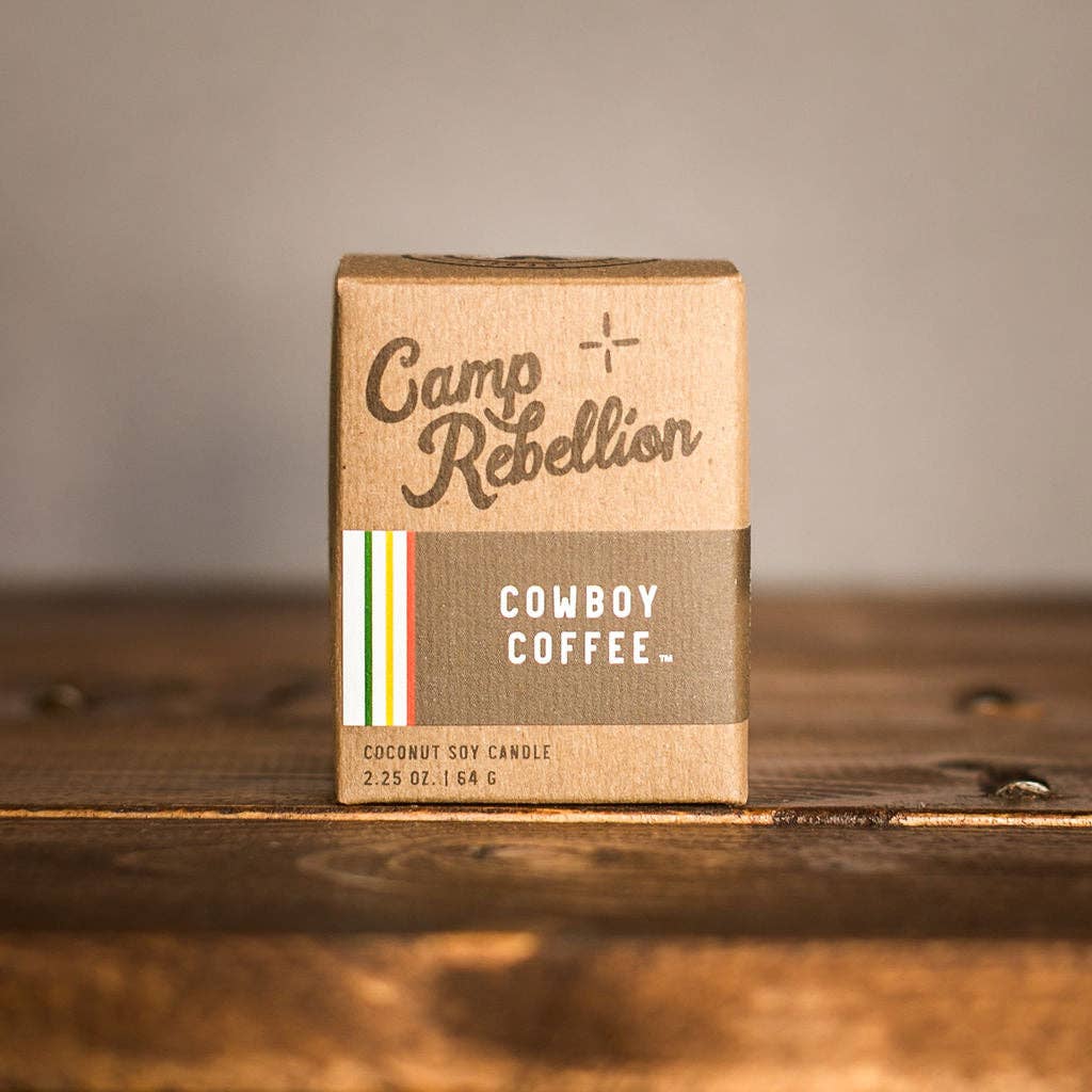 R. Rebellion - Cowboy Coffee - 2 oz. Drifter Candle "Camp Rebellion"