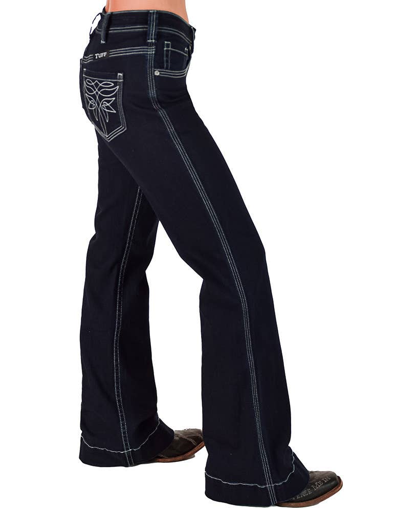 Cowgirl Tuff Co. / B. Tuff Jeans - Swirl BootStitch Trouser