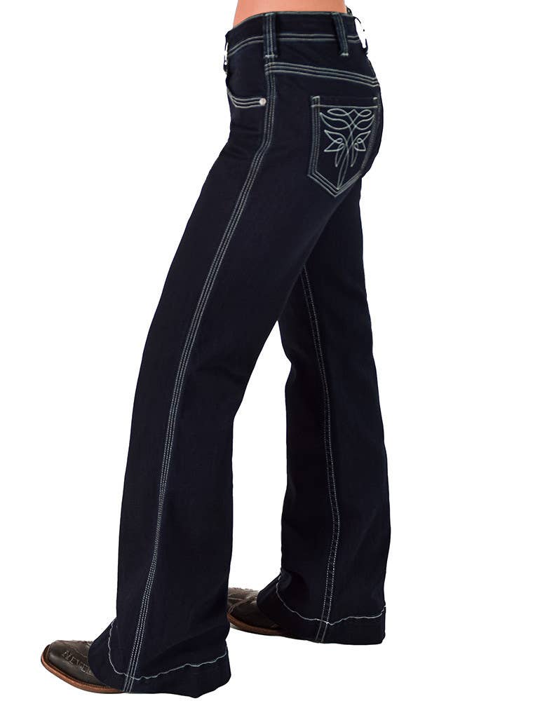 Cowgirl Tuff Co. / B. Tuff Jeans - Swirl BootStitch Trouser