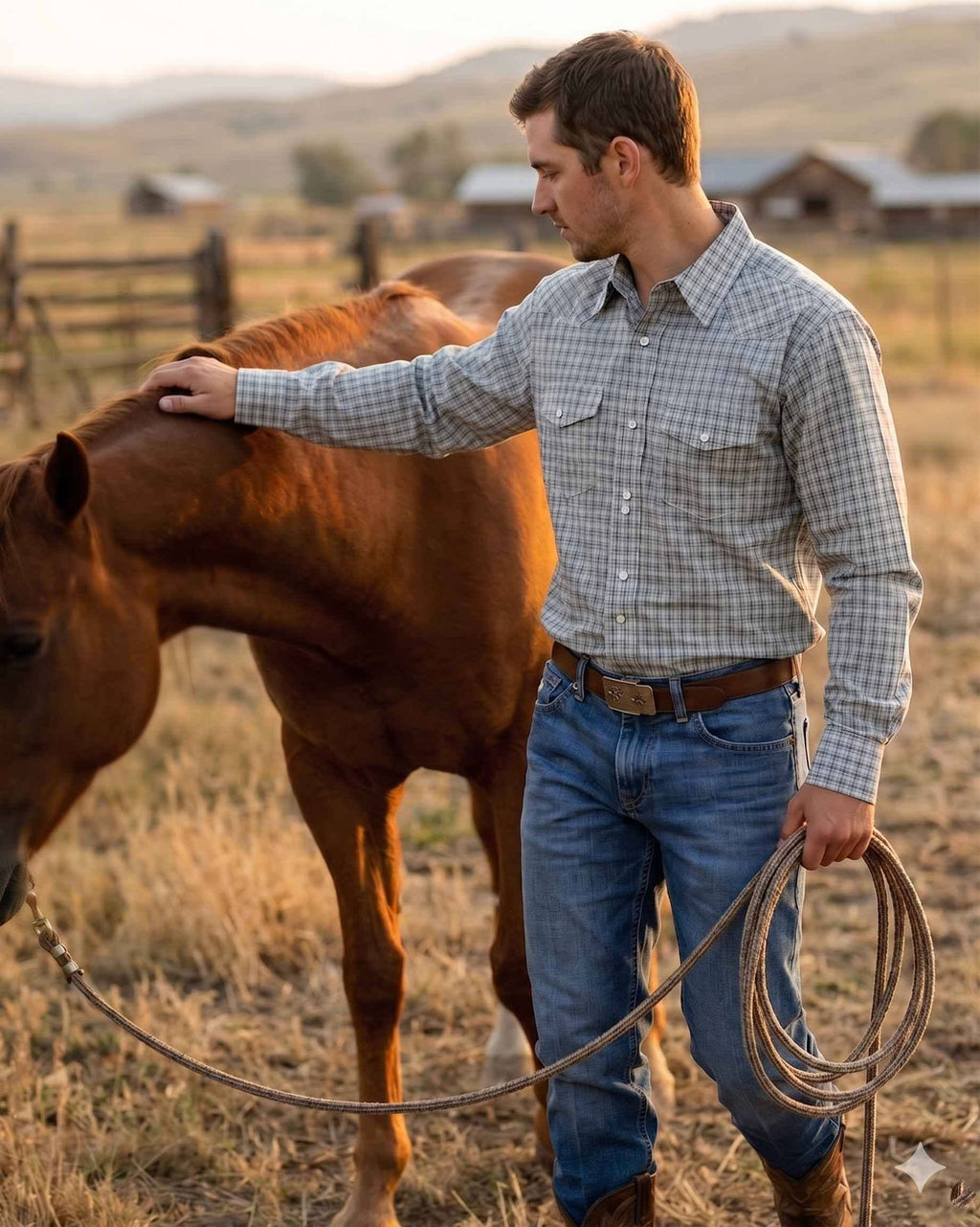 MontanaCo - Men's Western Snap Shirt with Stretch | Style ML-2612