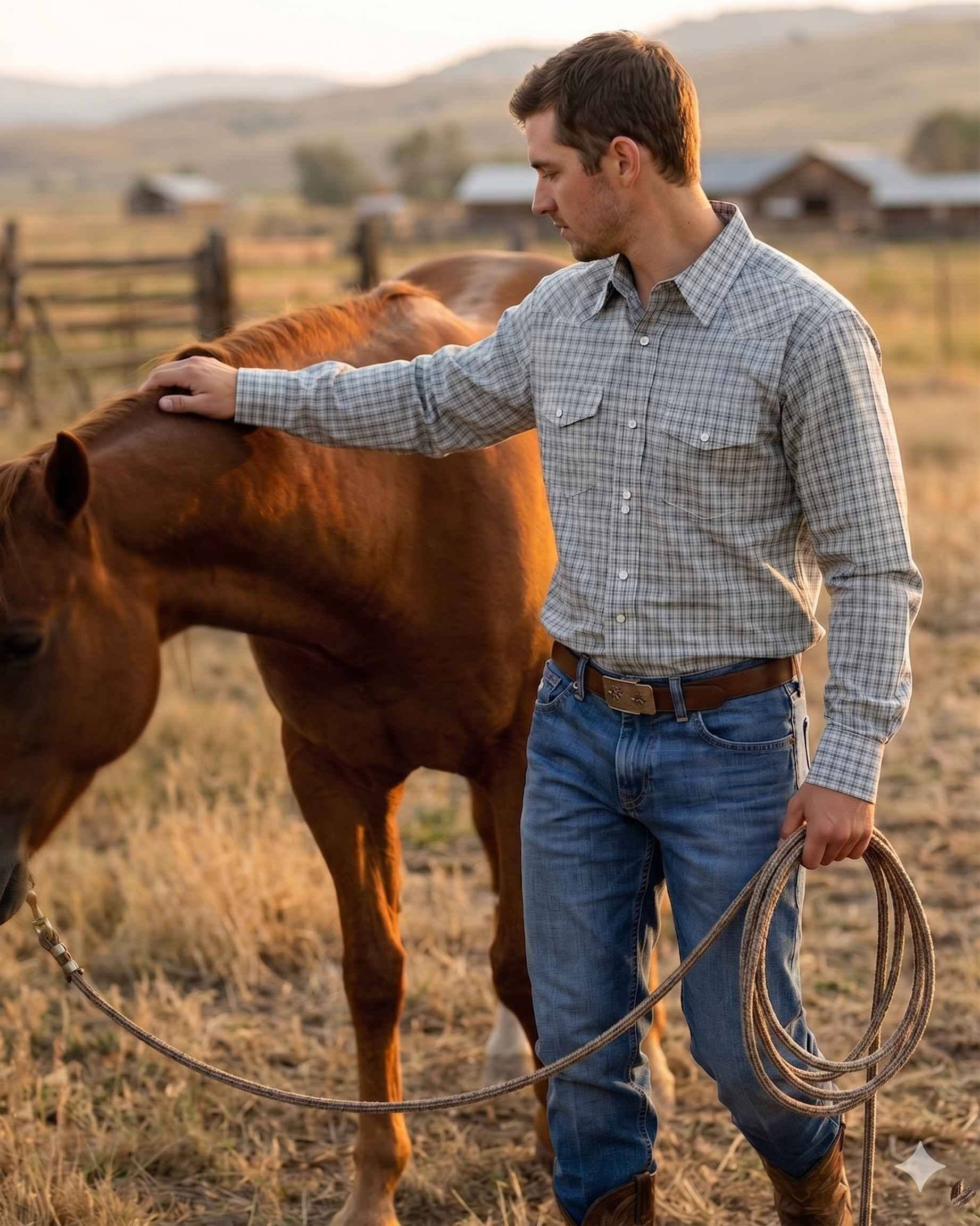 MontanaCo - Men's Western Snap Shirt with Stretch | Style ML-2612