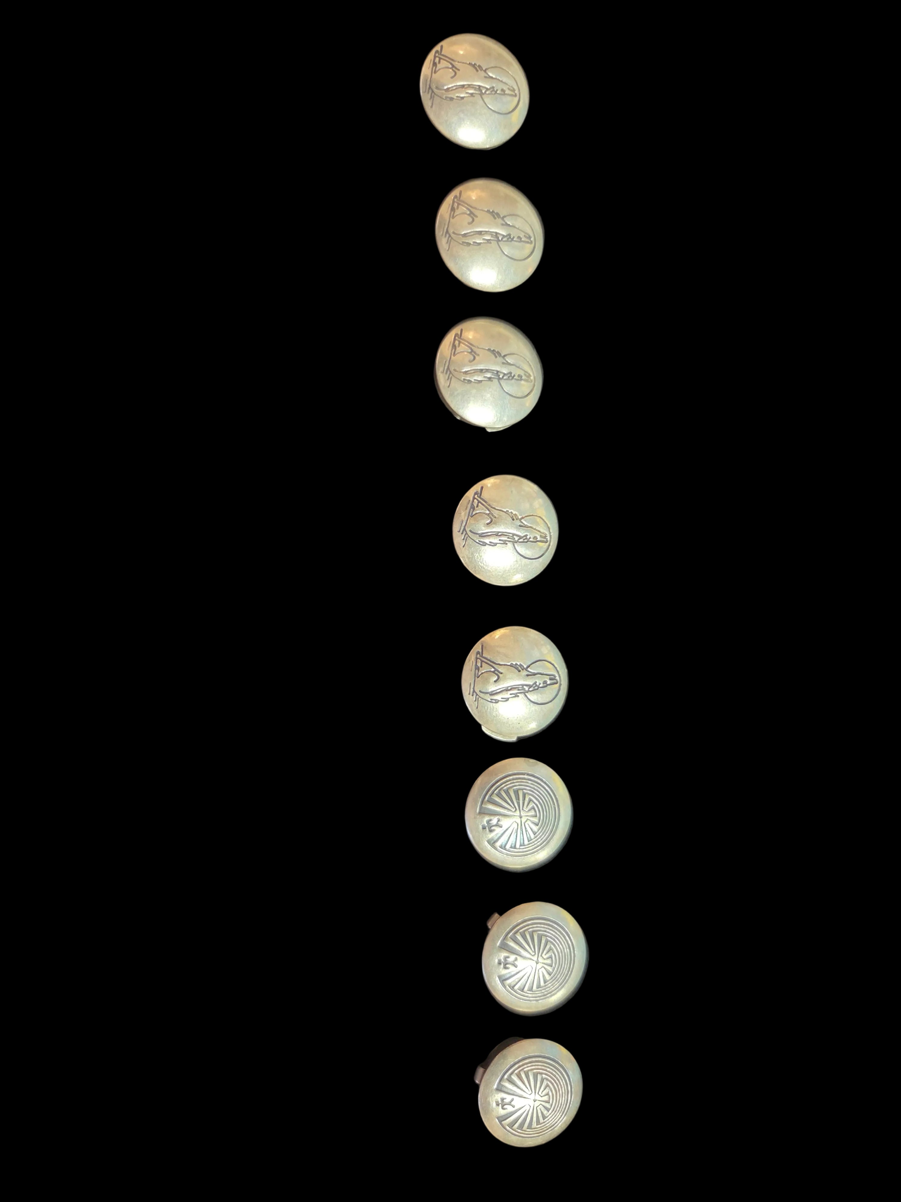 Silver Button Covers