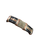 Leather wrapped bracelet